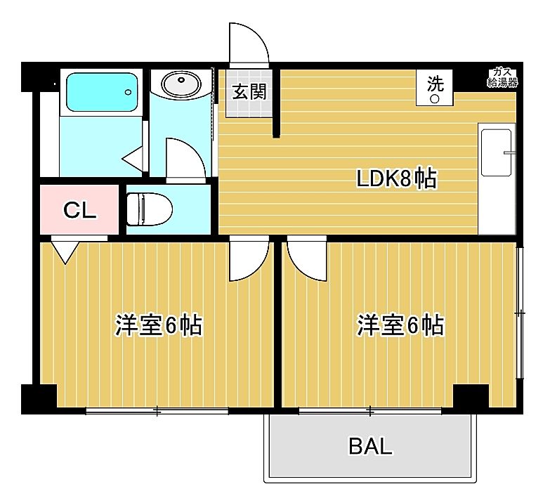 福島区人気エリアの2LDK募集中！【福島区吉野】